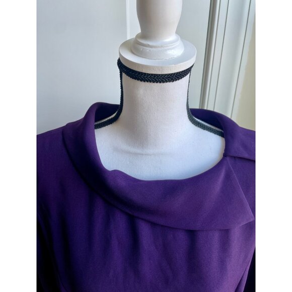 Danny & Nicole New York Purple Two-Piece Skirt Suit - Size 14 - Picture 5 of 8
